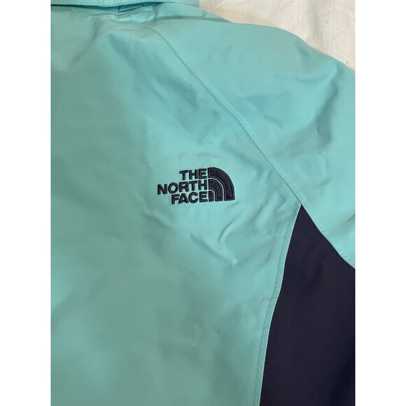 the north face Women’s 2 in 1 jacket Sz M Removable Inner Fleece & Hood Teal - Picture 14 of 16
